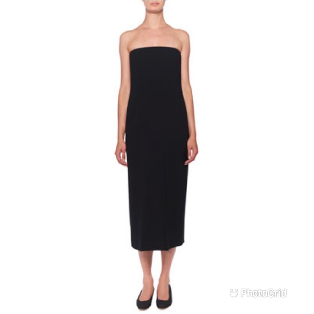 The Row Paola dress in black crepe - Picture 2 of 8